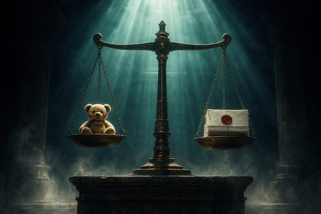 Scales of justice weighing child support and tax fraud, the only real debt jail exceptions