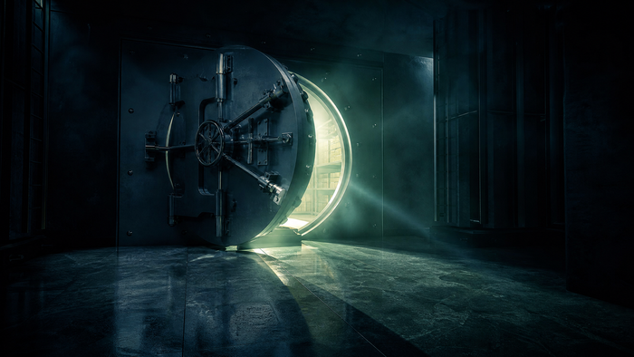 Bank vault door partially open - can debt collectors take money from your bank account