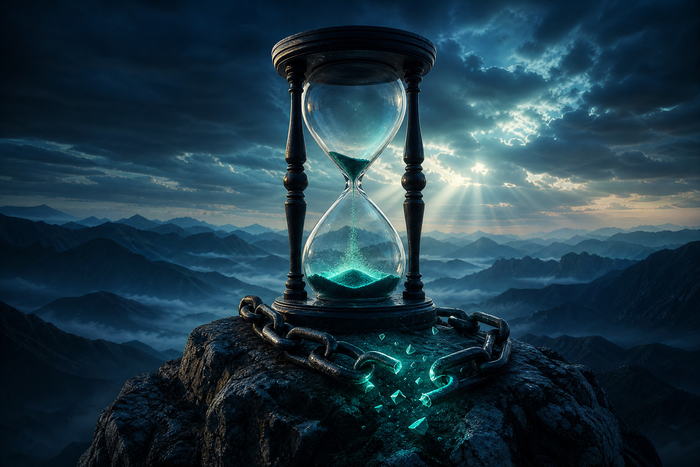 Hourglass running out beside a broken chain representing the
statute of limitations defense in a credit card debt lawsuit