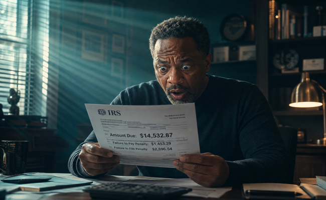 Visual breakdown of taxes and penalties consuming a large portion of a retirement withdrawal
