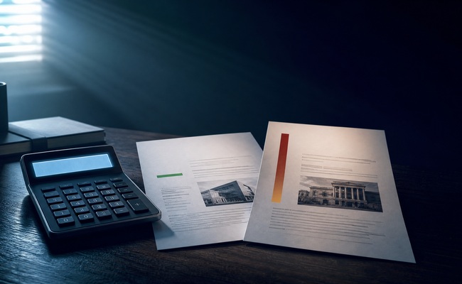 Calculator showing interest rate comparison between low-rate secured loan and high-rate credit card