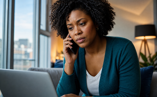 A hardship letter to creditors request begins with a woman preparing a clear call for temporary payment relief