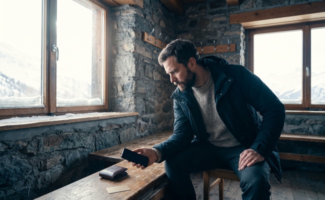 A person adult considers whether to use credit card during debt payoff in the planned setting.