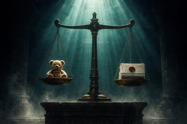 Scales of justice weighing child support and tax fraud, the only real debt jail exceptions