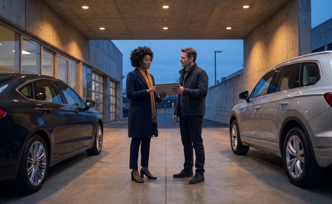 A person borrower choosing a sale route for a car with negative equity