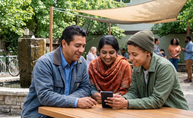 A person confirming mortgage assistance terms in a calm conversation