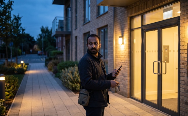 A renter verifies an apartment property carefully before sharing money or personal information.