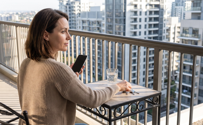 An adult prepares to keep a realistic family-loan repayment on schedule.