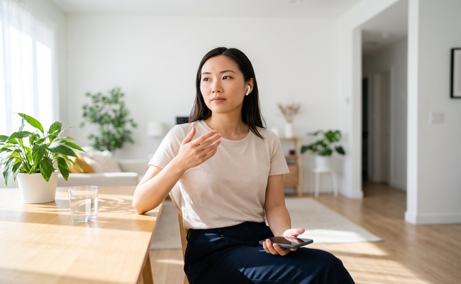 An adult borrower organizes a focused question before speaking with a student loan servicer.