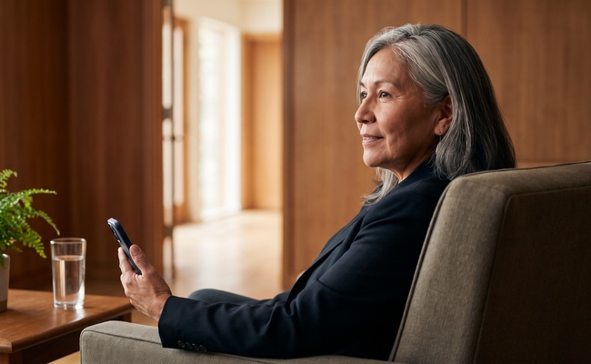 A person adult borrower listens carefully during a student loan deferment and forbearance question-and-answer conversation.