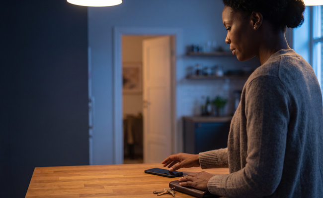 An adult parent borrower pauses to verify loan details before choosing parent plus loan debt relief.