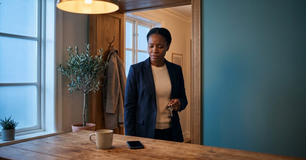 An adult borrower considers an IRS bank levy while preparing to verify the notice and account facts.
