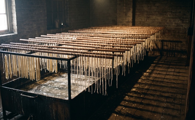 Rows of candle wicks hanging on rods waiting to be dipped again, the repetition a reader invites by failing to settle a debt before judgment with prejudice.